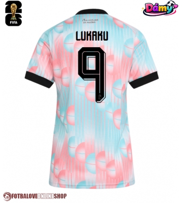 Belgie Romelu Lukaku #9 Venkovní Dres pro Dámy MS 2026 Krátkým Rukávem